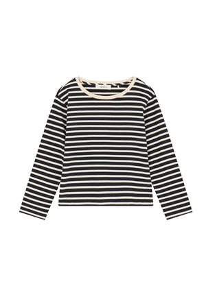 Marron oversized bluse Navy/Off White Stripe Skall Studio 